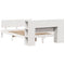 vidaXL Bookcase Bed without Mattress White 140x200cm Solid Wood Pine
