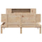 vidaXL Bookcase Bed without Mattress 150x200 cm King Size Solid Wood Pine