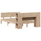 vidaXL Bookcase Bed without Mattress 150x200 cm King Size Solid Wood Pine