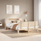 vidaXL Bookcase Bed without Mattress 150x200 cm King Size Solid Wood Pine