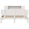 vidaXL Bookcase Bed without Mattress White 150x200 cm King Size Solid Wood Pine