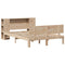 vidaXL Bookcase Bed without Mattress 160x200cm Solid Wood Pine