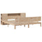 vidaXL Bookcase Bed without Mattress 180x200 cm Super King Solid Wood Pine