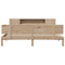 vidaXL Bookcase Bed without Mattress 180x200 cm Super King Solid Wood Pine