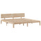 vidaXL Bookcase Bed without Mattress 180x200 cm Super King Solid Wood Pine