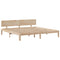 vidaXL Bookcase Bed without Mattress 200x200cm Solid Wood Pine