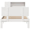 vidaXL Bookcase Bed without Mattress White 75x190cm Small Single Solid Wood Pine