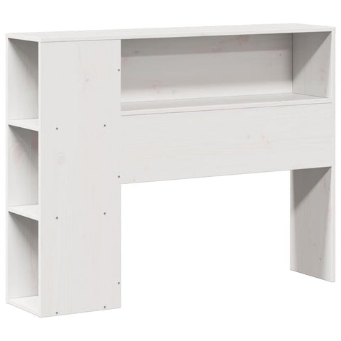 vidaXL Bookcase Bed without Mattress White 75x190cm Small Single Solid Wood Pine