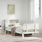vidaXL Bookcase Bed without Mattress White 90x200cm Solid Wood Pine