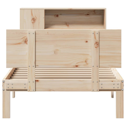 vidaXL Bookcase Bed without Mattress 100x200cm Solid Wood Pine