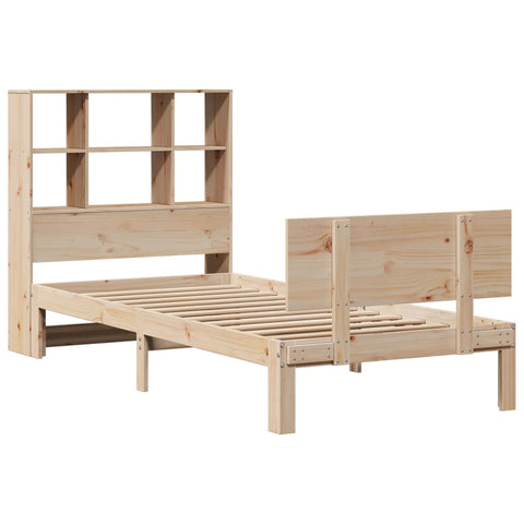 vidaXL Bookcase Bed without Mattress 90x190cm Single Solid Wood Pine