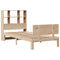vidaXL Bookcase Bed without Mattress 90x190cm Single Solid Wood Pine