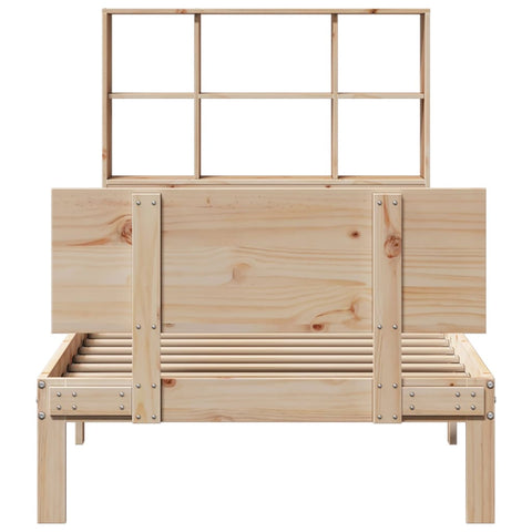 vidaXL Bookcase Bed without Mattress 90x190cm Single Solid Wood Pine