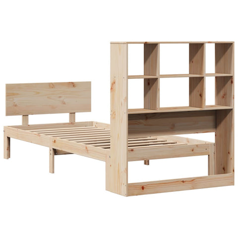 vidaXL Bookcase Bed without Mattress 90x190cm Single Solid Wood Pine