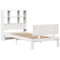 vidaXL Bookcase Bed without Mattress White 90x190cm Single Solid Wood Pine