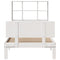 vidaXL Bookcase Bed without Mattress White 90x190cm Single Solid Wood Pine