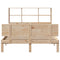 vidaXL Bookcase Bed without Mattress 120x190 cm Small Double Solid Wood Pine