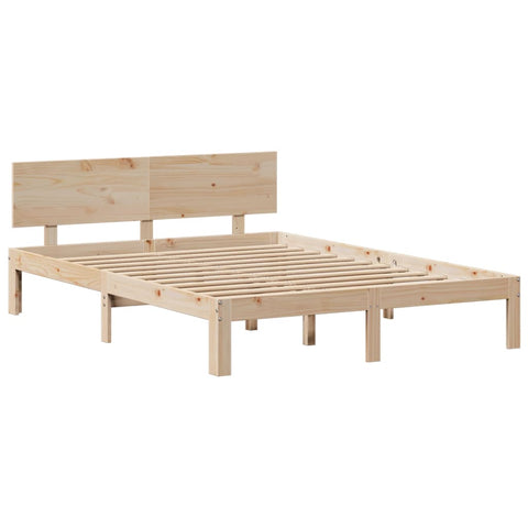 vidaXL Bookcase Bed without Mattress 120x190 cm Small Double Solid Wood Pine