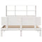 vidaXL Bookcase Bed without Mattress White 120x190 cm Small Double Solid Wood Pine