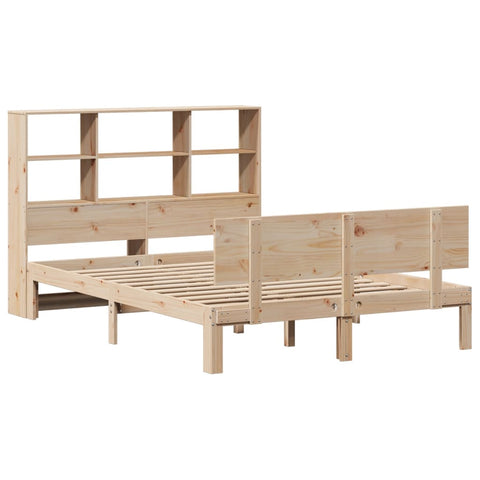 vidaXL Bookcase Bed without Mattress 140x190cm Solid Wood Pine