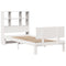 vidaXL Bookcase Bed without Mattress White 90x200cm Solid Wood Pine