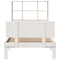 vidaXL Bookcase Bed without Mattress White 90x200cm Solid Wood Pine