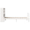 vidaXL Bookcase Bed without Mattress White 90x200cm Solid Wood Pine