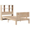 vidaXL Bookcase Bed without Mattress 100x200cm Solid Wood Pine