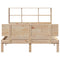 vidaXL Bookcase Bed without Mattress 120x200cm Solid Wood Pine