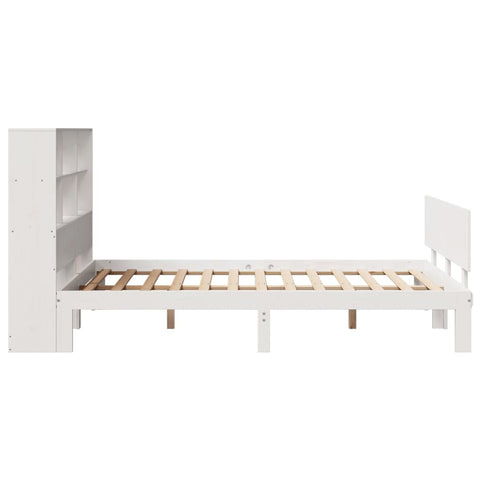 vidaXL Bookcase Bed without Mattress White 120x200cm Solid Wood Pine