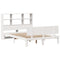 vidaXL Bookcase Bed without Mattress White 140x200cm Solid Wood Pine