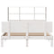 vidaXL Bookcase Bed without Mattress White 140x200cm Solid Wood Pine