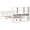 vidaXL Bookcase Bed without Mattress White 140x200cm Solid Wood Pine