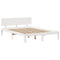 vidaXL Bookcase Bed without Mattress White 140x200cm Solid Wood Pine