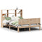 vidaXL Bookcase Bed without Mattress 150x200 cm King Size Solid Wood Pine