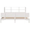 vidaXL Bookcase Bed without Mattress White 180x200 cm Super King Solid Wood Pine