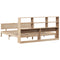 vidaXL Bookcase Bed without Mattress 200x200cm Solid Wood Pine