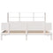 vidaXL Bookcase Bed without Mattress White 200x200cm Solid Wood Pine