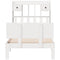 vidaXL Bookcase Bed without Mattress White 75x190cm Solid Wood Pine