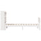 vidaXL Bookcase Bed without Mattress White 75x190cm Solid Wood Pine