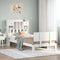 vidaXL Bookcase Bed without Mattress White 75x190cm Solid Wood Pine
