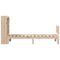 vidaXL Bookcase Bed without Mattress 90x190cm Solid Wood Pine