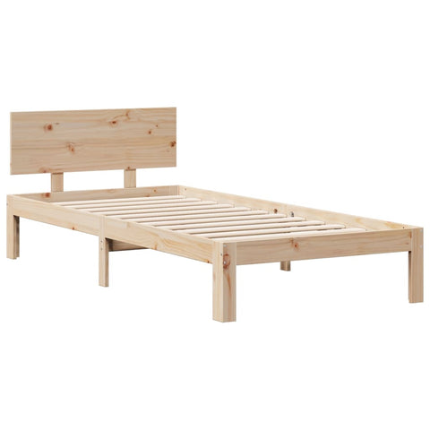 vidaXL Bookcase Bed without Mattress 90x190cm Solid Wood Pine