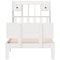 vidaXL Bookcase Bed without Mattress White 90x190cm Solid Wood Pine