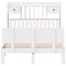 vidaXL Bookcase Bed without Mattress White 135x190 cm Double Solid Wood Pine
