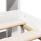 vidaXL Bookcase Bed without Mattress White 135x190 cm Double Solid Wood Pine