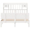 vidaXL Bookcase Bed without Mattress White 140x190cm Solid Wood Pine