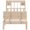 vidaXL Bookcase Bed without Mattress 90x200cm Solid Wood Pine
