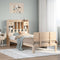 vidaXL Bookcase Bed without Mattress 90x200cm Solid Wood Pine