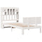 vidaXL Bookcase Bed without Mattress White 90x200cm Solid Wood Pine
